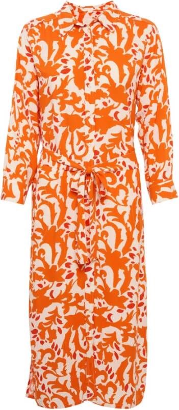 Part Two Mandarin Orange Ornament Maxi Jurk Oranje Dames