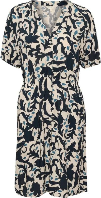 Part Two Midnight Navy Ornament Jurk Meerkleurig Dames