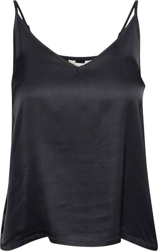 Part Two Mouwloze Top in Donkerblauw Zwart Dames