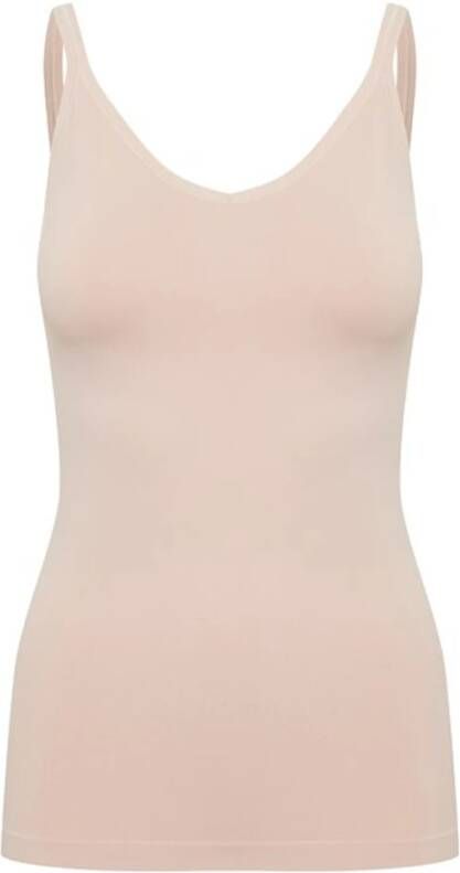 Part Two Elegant Mouwloos Topje Beige Dames