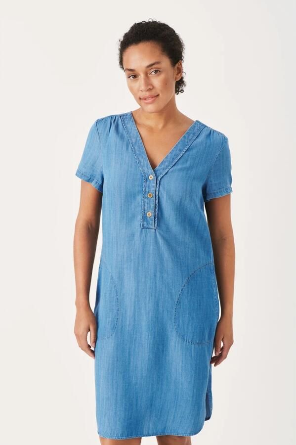 Part Two spijkerjurk KaminasPW lichtblauw - Foto 2