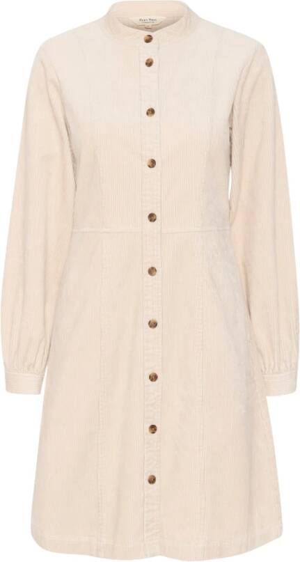 Part Two Perfect Bleke Jurk met Lange Mouwen Beige Dames