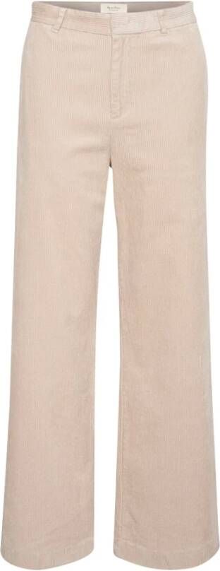Part Two Perfectly Pale Straight-Leg Broeken Beige Dames