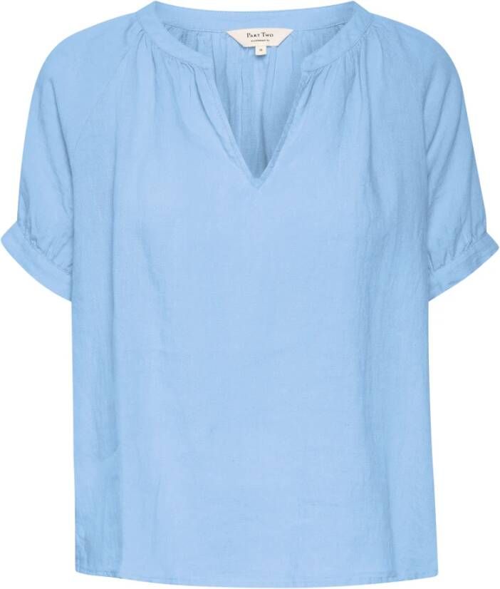 Part Two Popsypw Bl Blouse in Dusk Blue Blauw Dames