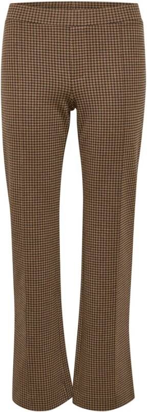 Part Two Rechte Broek Bruin Dames