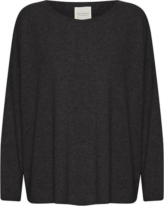 Part Two Ronde Hals Gebreide Kleding Grijs Dames