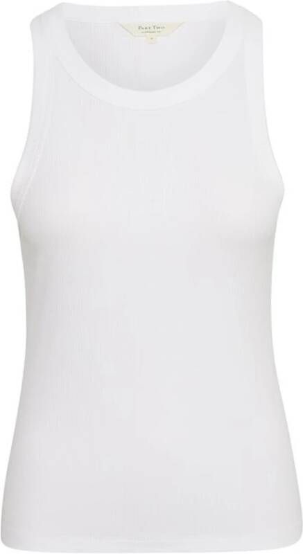 Part Two Stijlvolle Mouwloze Top voor Vrouwen White Dames
