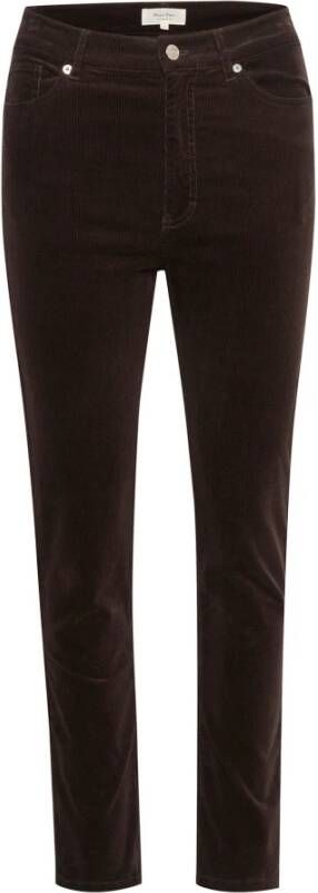 Part Two Slim-fit broek Bruin Dames