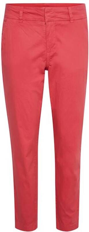 Part Two Slim-Fit Enkel-Lengte Broek Rood Dames