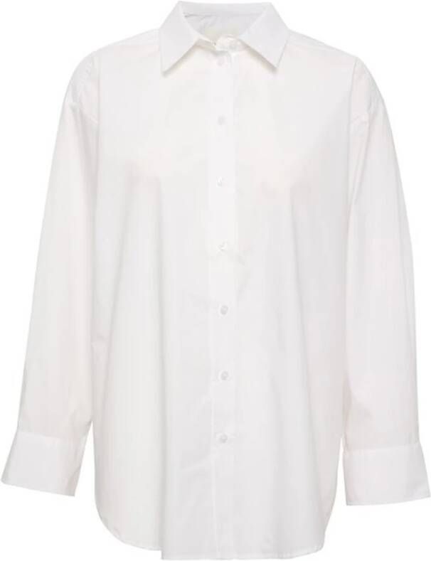 Part Two Stijlvolle witte katoenen overhemdblouse White Dames