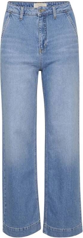 Part Two Straight Jeans Blauw Dames