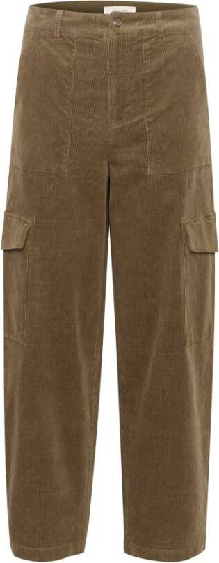 Part Two Cargo-geïnspireerde Broek met Rechte Pijpen 30308029 Capers Beige Dames
