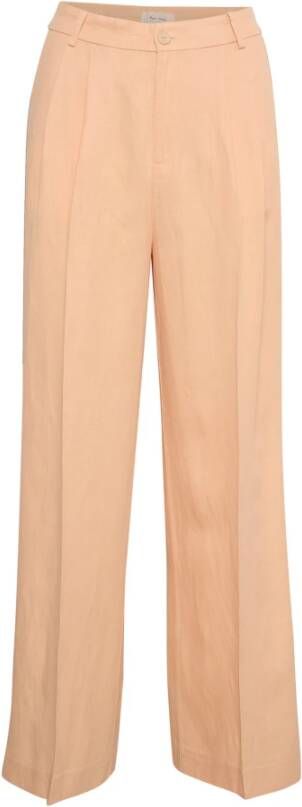 Part Two Straight Trousers Beige Dames