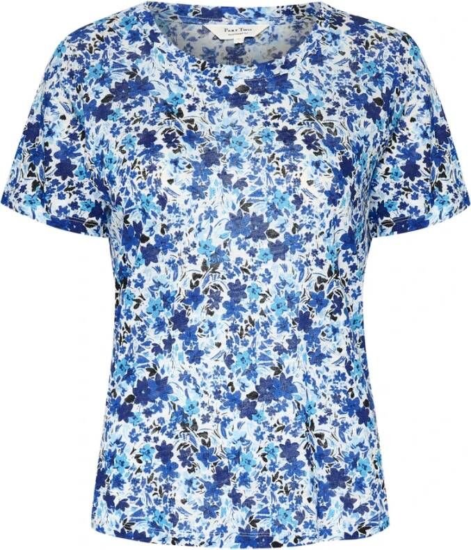 Part Two T-Shirts Blauw Dames