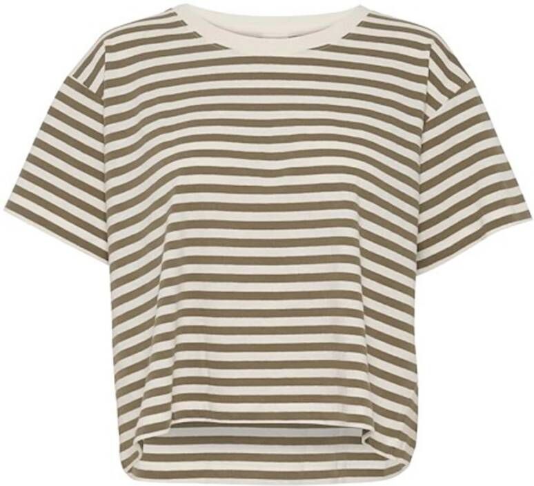 Part Two Capers Stripe Losvallend T-shirt Multicolor Dames