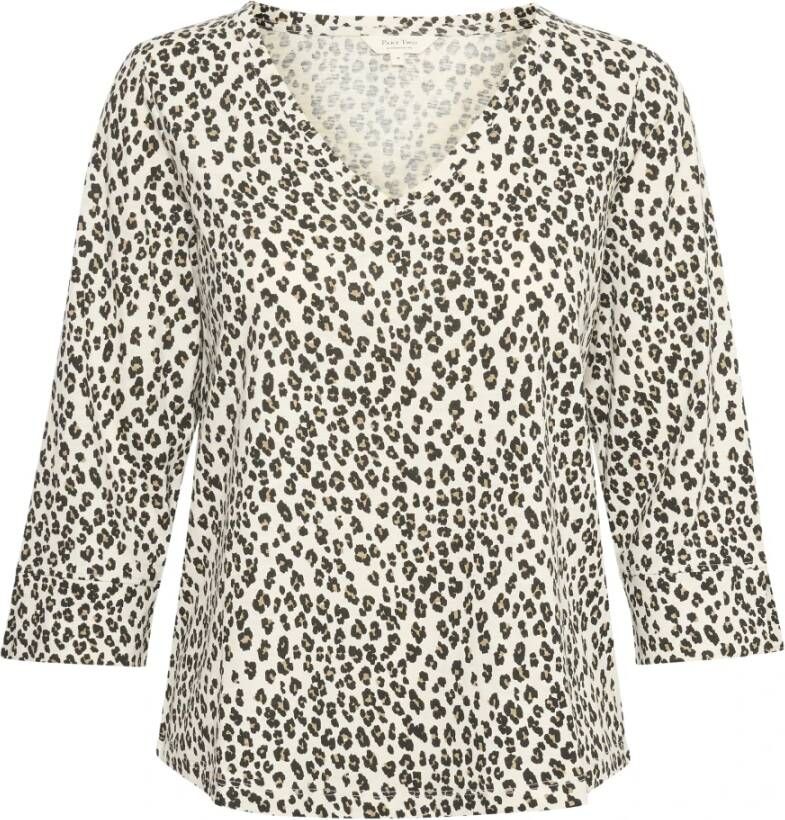 Part Two Comfortabel en stijlvol 3 4-mouw T-shirt Black Dames