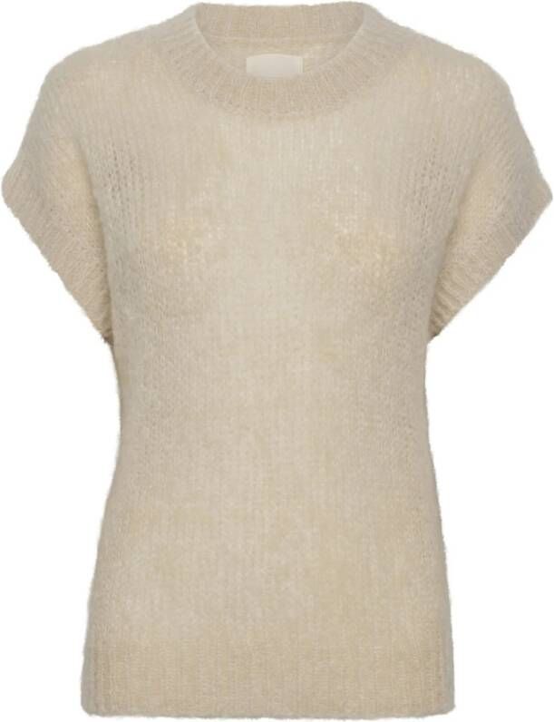 Part Two Truien met ronde hals Beige Dames