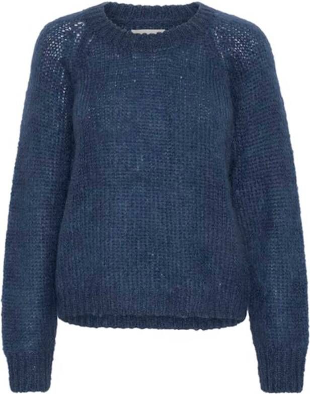 Part Two Truien met ronde hals Blauw Dames