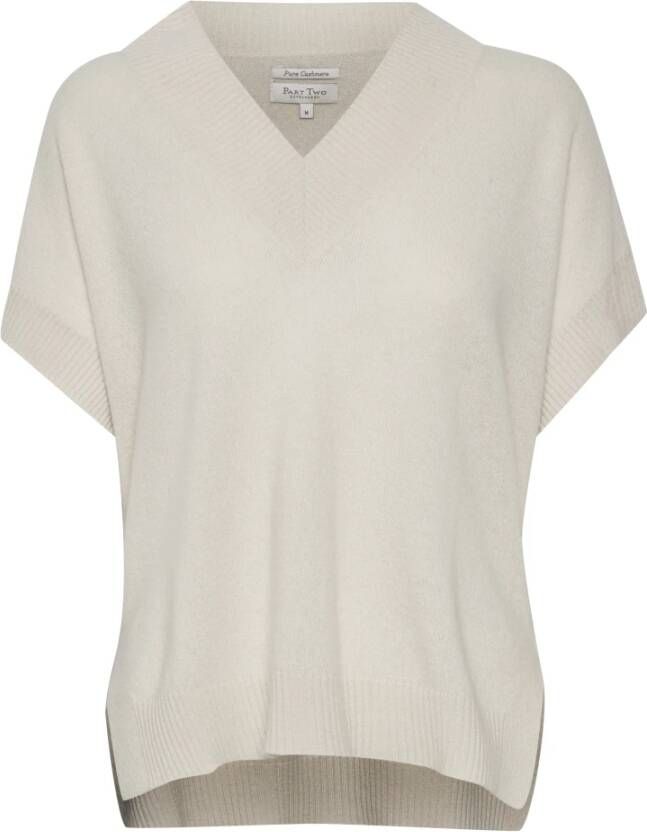 Part Two V-Hals Gebreide Trui Beige Dames