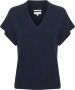 Part Two V-hals Gebreide Trui Blauw Dames - Thumbnail 1