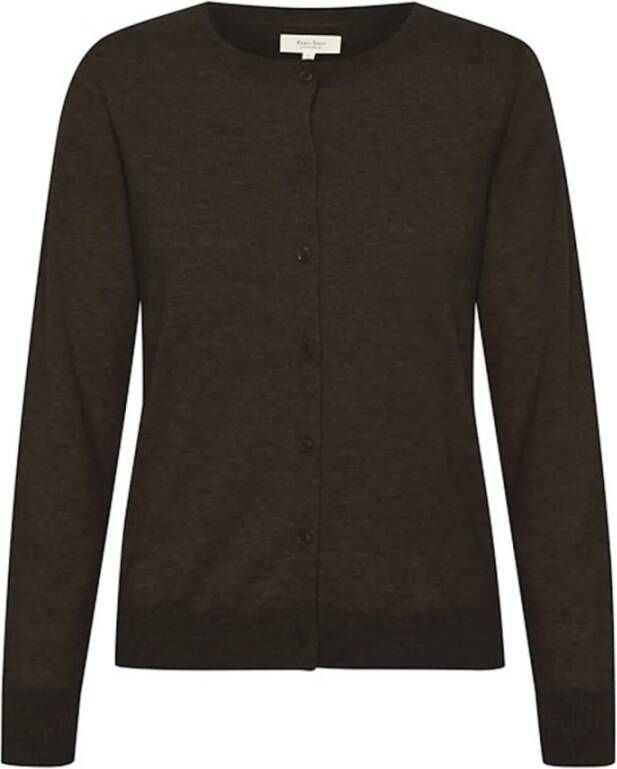 Part Two Clic Knit Cardigan Gezellig en Stijlvol Brown Dames