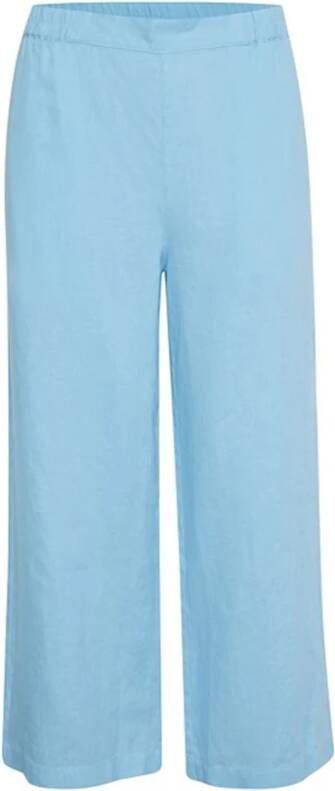 Part Two Wide Trousers Blauw Dames