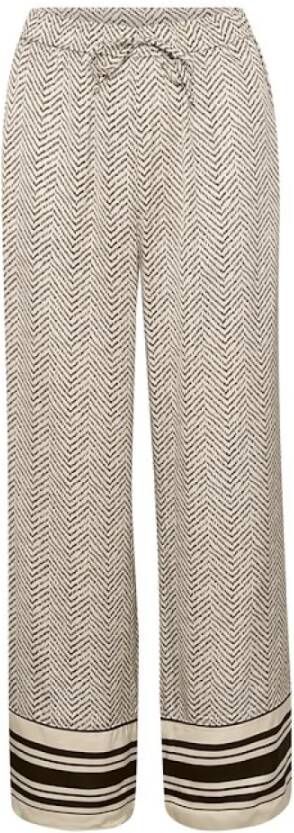 Part Two Wijde broek Beige Dames