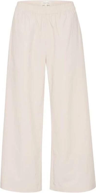 Part Two Wijde broek Beige Dames