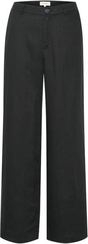 Part Two Wide Trousers Blauw Dames