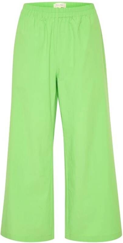 Part Two Wijde broek Groen Dames