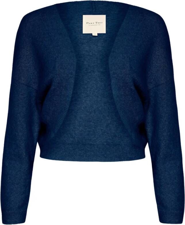Part Two Zachte Gebreide Cardigan Cellinepw Ca Strik 30308069 Blue Opal Blauw Dames