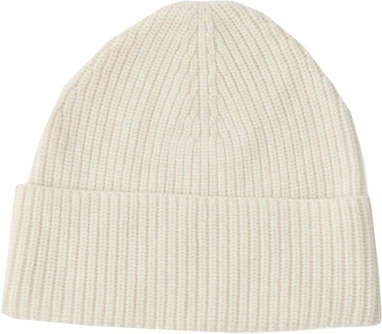 Part Two Zachte Gebreide Hoed in Whitecap Gray Beige Dames