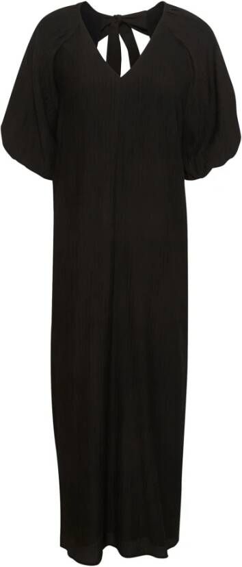 Part Two Zwarte Maxi Jurk Stijlvol en Comfortabel Zwart Dames