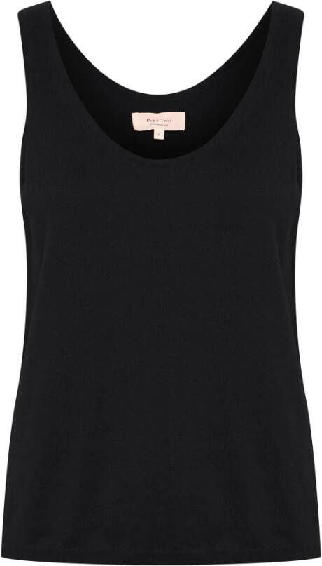 Part Two Zwarte Mouwloze Top Stijl Sabinepw To Strik 30307905 Zwart Dames