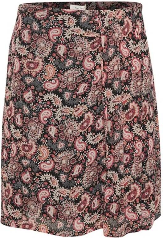 Part Two Zwarte Paisley Print Rok Meerkleurig Dames