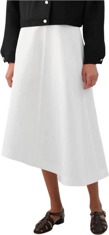 Partow Midi Skirts White Dames