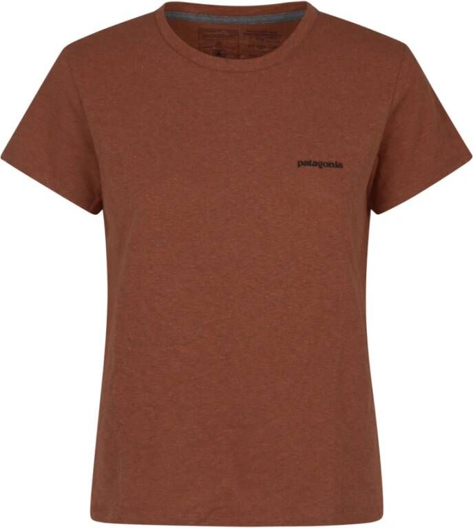 Patagonia Coral Quartz Logo Tee Rood Dames