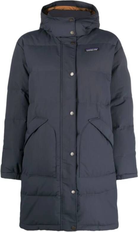 Patagonia Downdrift Parka voor dames: Stijlvol en duurzaam Blauw Dames