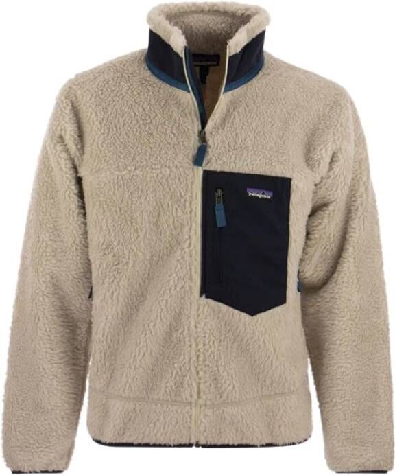 Patagonia Fleece Jackets Beige Heren