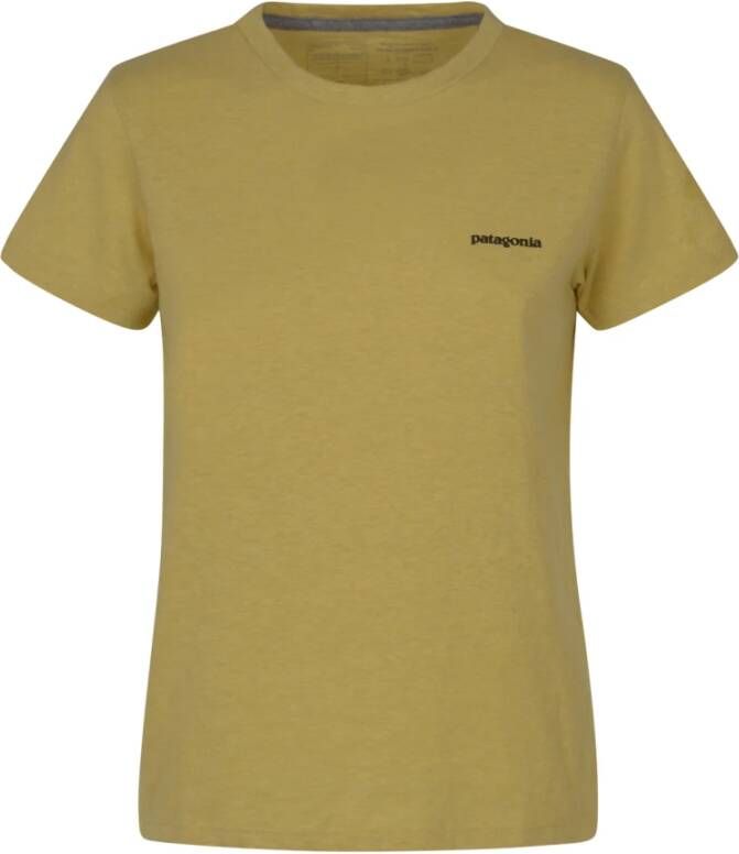 Patagonia Gele Dames T-shirts Hoogwaardige Stof Yellow Dames