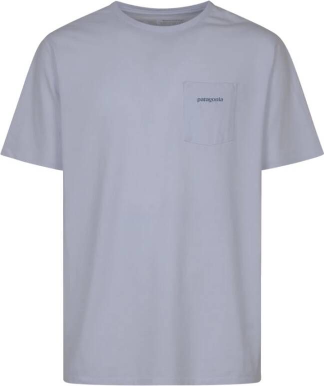 Patagonia Logo Zak Tee Korte Mouw Shirt White Heren