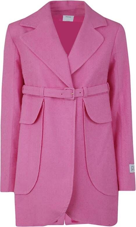 Patou Belted Coats Roze Dames