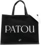 Patou Logo-print Tote Bag Zwart Black Dames - Thumbnail 1