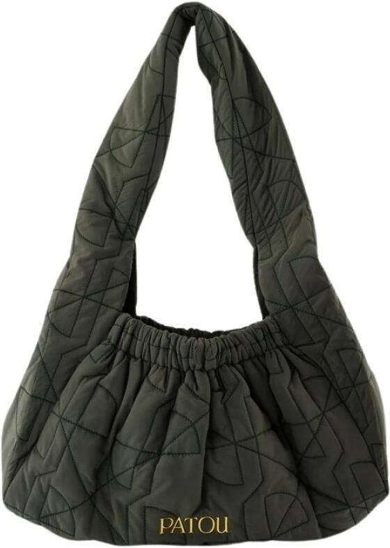 Patou Hobo bags Le Biscuit Shoulder Bag Synthetic Green in groen