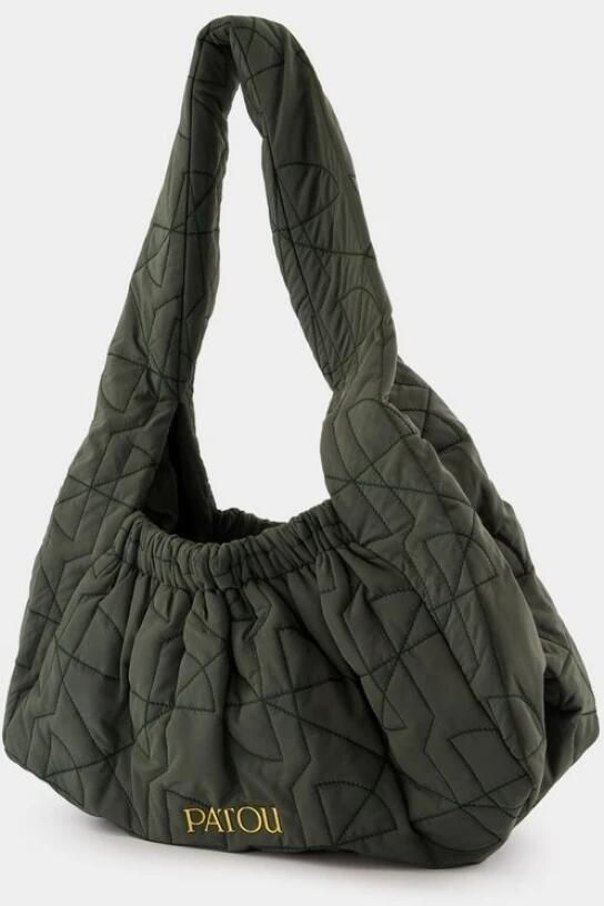 Patou Hobo bags Le Biscuit Shoulder Bag Synthetic Green in groen - Foto 4