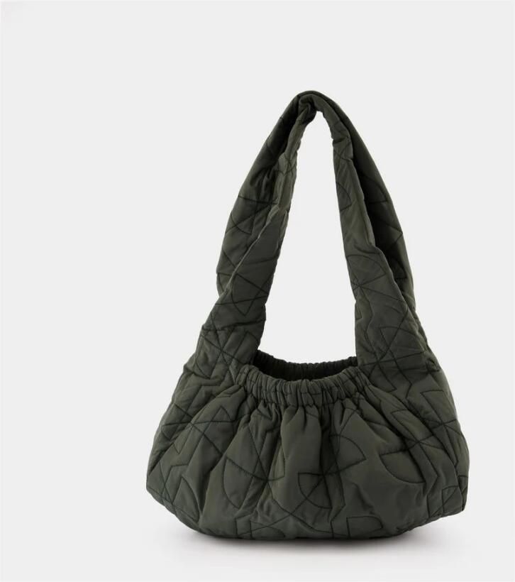 Patou Hobo bags Le Biscuit Shoulder Bag Synthetic Green in groen - Foto 3