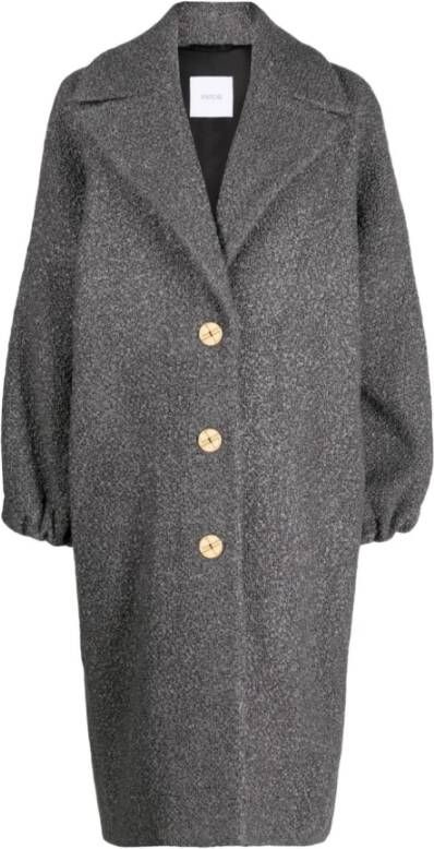 Patou Single-Breasted Coats Grijs Dames