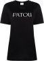 Patou Zwart T-shirt Elegantie Garderobe Black Dames - Thumbnail 1