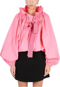 Patou Top With Balloon Sleeves Roze Dames