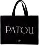 Patou Logo-print Tote Bag Zwart Black Dames - Thumbnail 3